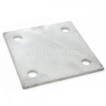 Placa base de brida de piso de acero chapada en zinc